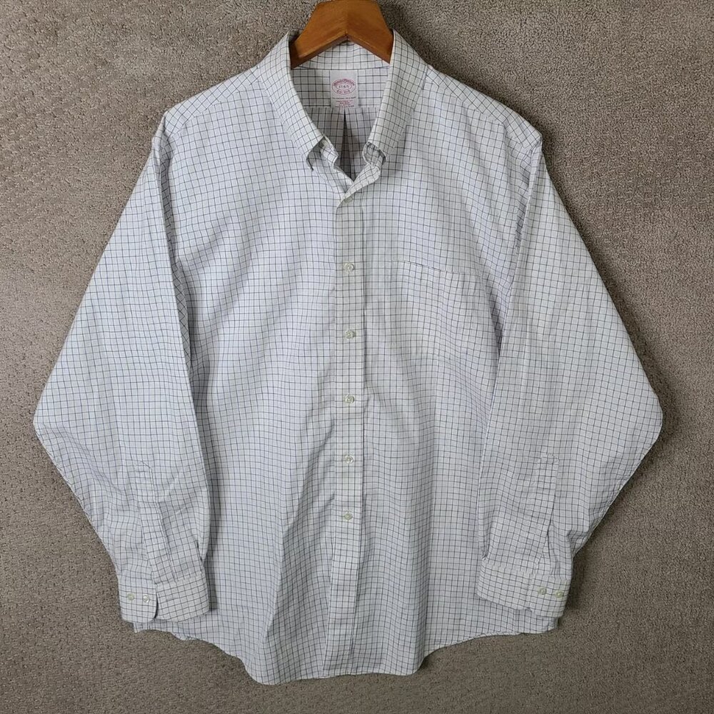 White Blue Check Traditional Fit Non Iron